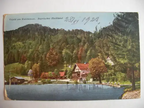 Alte AK Urfeld am Walchensee (Karte beschädigt) [T549]