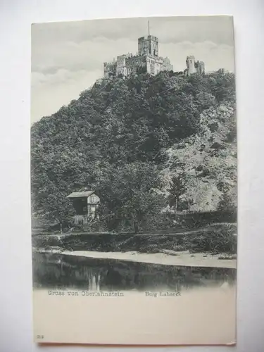 Alte AK Oberlahnstein Burg Lahneck [T593]