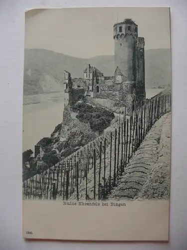 Alte AK Ruine Ehrenfels bei Bingen [T597]