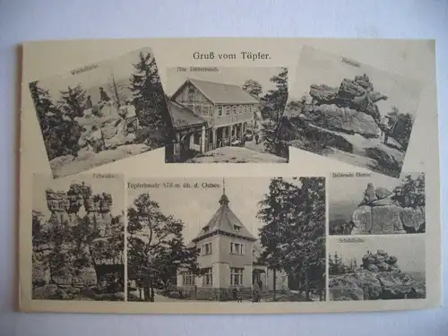 Alte AK Gruß vom Töpfer Oybin [T614]