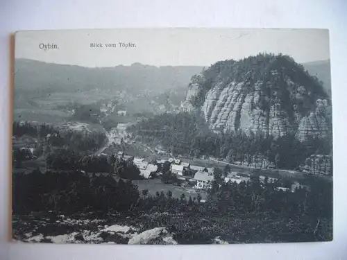 Alte AK Oybin Blick vom Töpfer [T618]