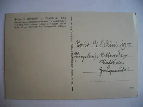 Alte AK Oybin Blick vom Töpfer [T618]