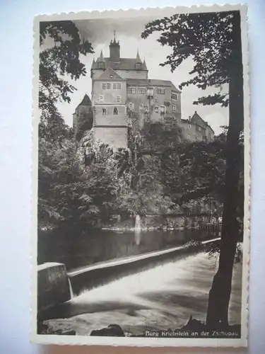 Alte AK Burg Kriebstein a. d. Zschopau [T621]