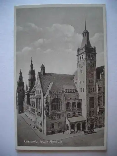 Alte AK Chemnitz Neues Rathaus [T629]