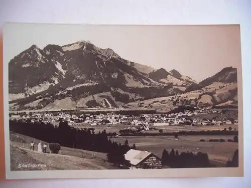 Alte AK Fotokarte Sonthofen Allgäu um 1930 [F763]