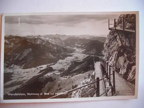 Alte AK Wendelstein Gipfelweg um 1935 [F773]