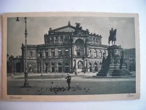 Alte AK Dresden Oper um 1930 [F844]