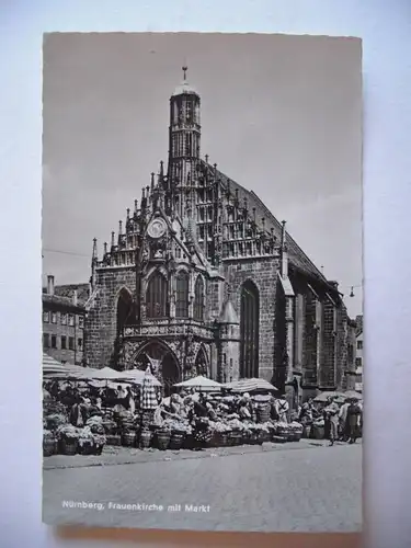 Alte AK Nürnberg Frauenkirche Markt [F873]