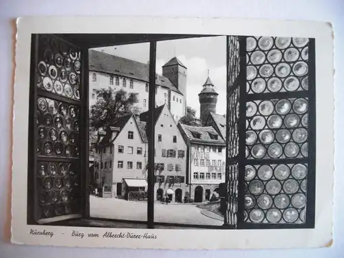 Alte AK Nürnberg Burg v. Albrecht Dürer Haus [F927]