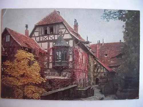 Alte AK Eisenach Wartburg 1919 Vorhof [F935]