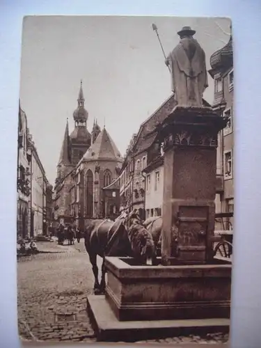 Alte AK St. Wendel Wendelinusbrunnen Saarland um 1930 [F1011]