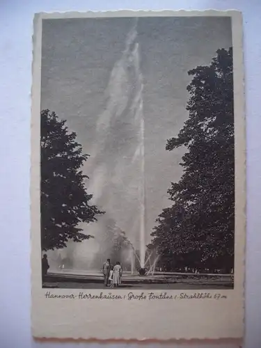 Alte AK Hannover Herrenhausen Große Fontäne um 1935 [F1020]