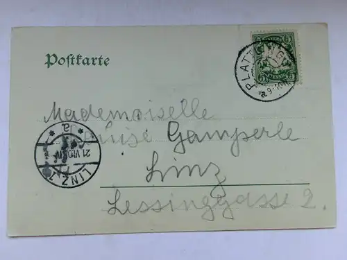 Alte AK Passau Donaustrand 1908 [aW577]