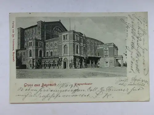 Alte AK Bayreuth Wagnertheater 1901 ? [aW586]