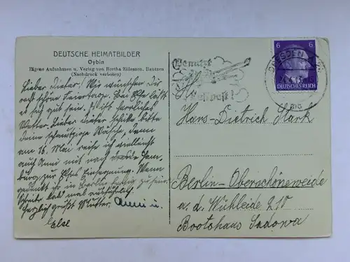 Alte AK Oybin Der Hochwald v. Scharfenstein aus [aW607]