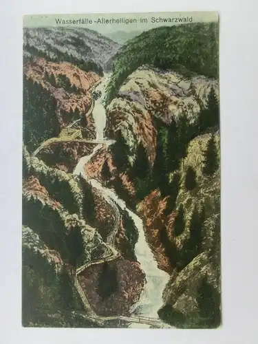 Alte AK Allerheiligen Wasserfälle Schwarzwald um 1925 [aW656]