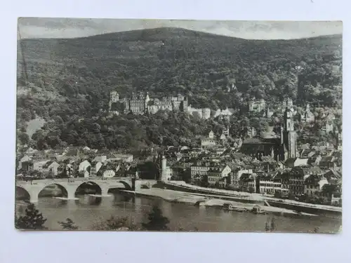 Alte AK Heidelberg vom Philosophenweg 1925 [aW672]