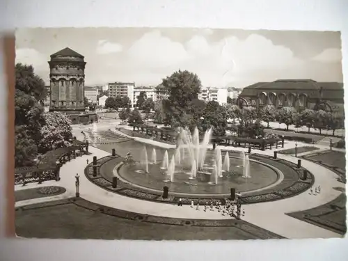 Alte AK Mannheim Friedrichsplatz Wasserturm [P538]