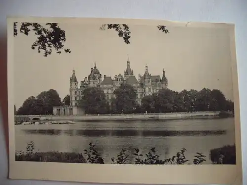 Alte AK Fotokarte Schwerin Schloß [P594]