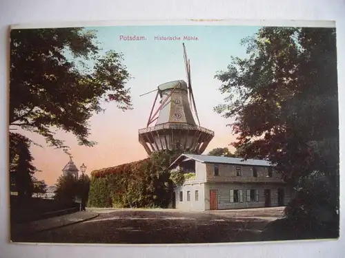 Alte AK Potsdam Historische Mühle [P634]
