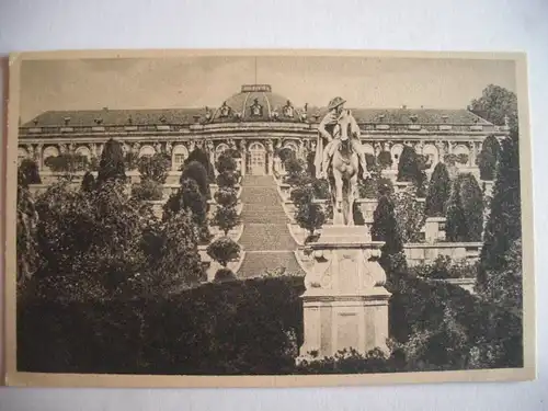 Alte AK Potsdam Sanssouci Denkmal Friedrich d. Großen [P650]