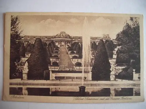 Alte AK Potsdam Schloß Sanssouci [P652]