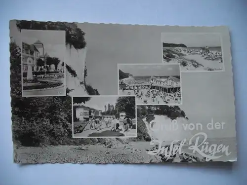 Alte AK Insel Rügen Mehrbildkarte Binz Baabe Göhren… [P658]