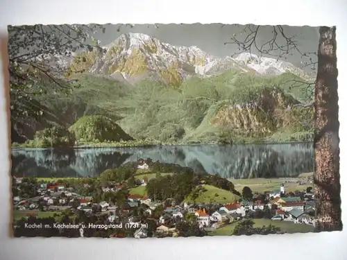 Alte AK Kochel Kochelsee Herzogstand [P664]