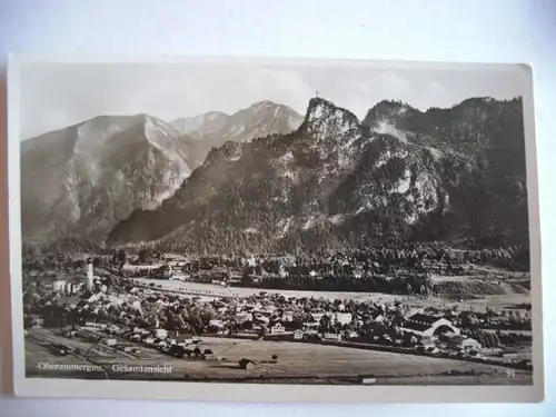 Alte AK Oberammergau Gesamtansicht [P710]