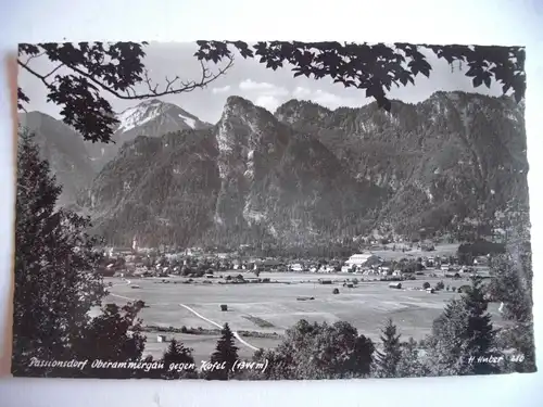 Alte AK Oberammergau gegen Kofel [P712]