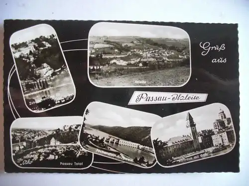 Alte AK Passau Ilzleite Mehrbildkarte [P738]