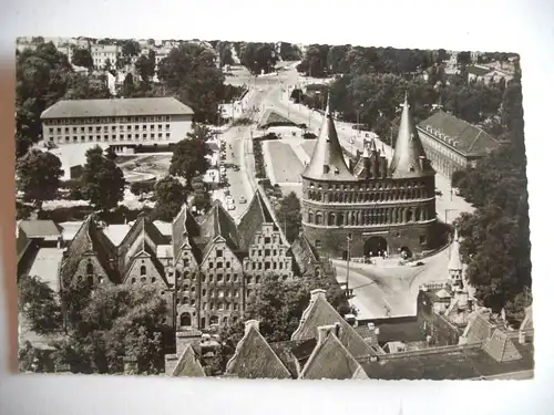 Alte AK Lübeck St. Petri Holstentor Salzspeicher [P756]