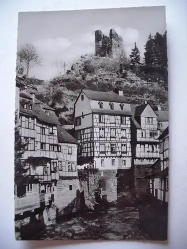 Alte AK Monschau Eifel Haller Ruine [P827]
