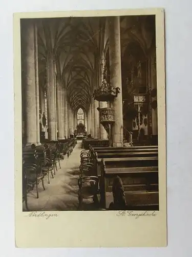 Alte AK Nördlingen St. Georgskirche 1930 [aW784]