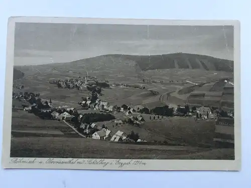 Alte AK Böhmisch- u. Oberwiesenthal Fichtelberg Erzgebirge [aW808]
