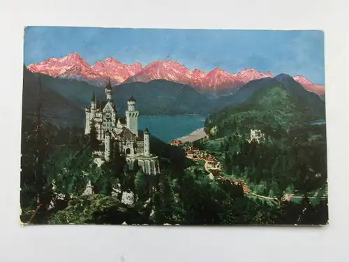 Alte AK Füssen Schloß Neuschwanstein um 1915 [aW826]