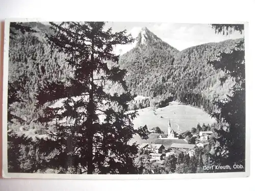 Alte AK Dorf Kreuth Tegernsee 1937 [P28]