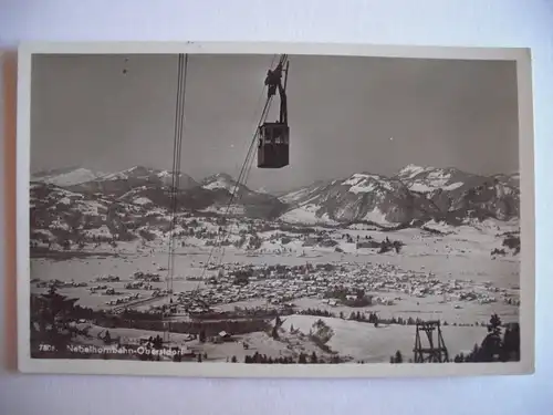 Alte AK Oberstdorf Nebelhornbahn Bergbahn Allgäu [P66]