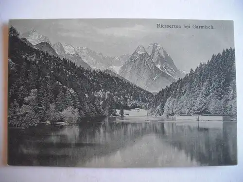 Alte AK Riessersee bei Garmisch um 1925 [P83]