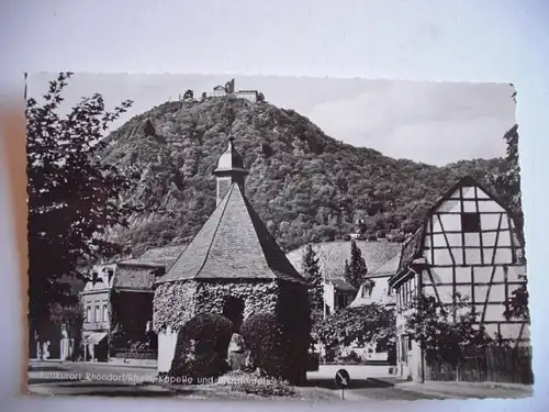 Alte AK Rhöndorf Kapelle und Drachenfels [P109]