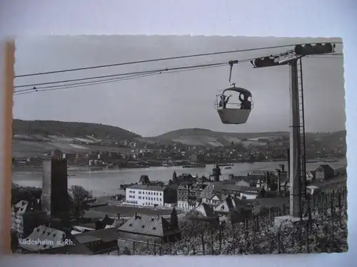 Alte AK Rüdesheim Seilbahn [P143]