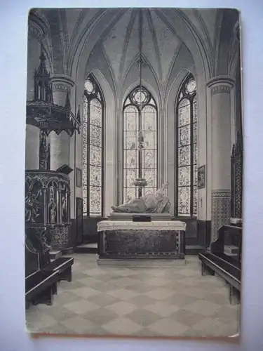 Alte AK Kassel Wilhelmshöhe Kapelle Sarkophag Gruft [P172]