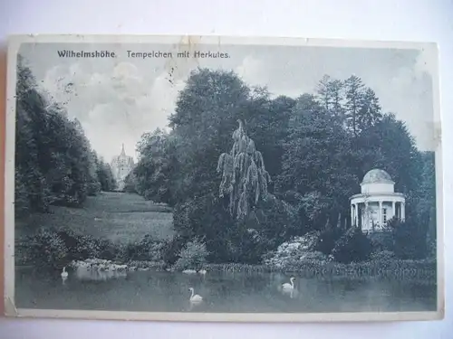 Alte AK Kassel Wilhelmshöhe Tempelchen Herkules [P174]