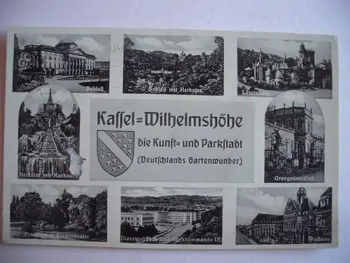 Alte AK Kassel Wilhelmshöhe Mehrbildkarte [P176]