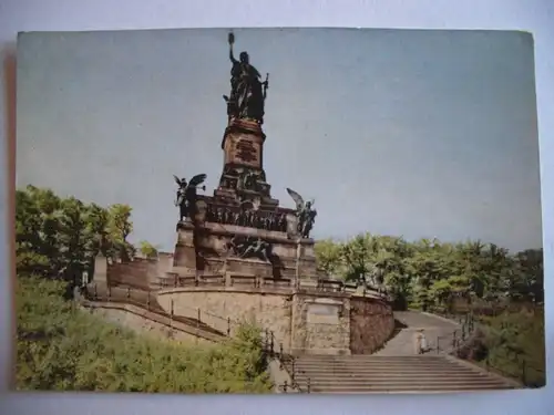 Alte AK Rüdesheim Nationaldenkmal Niederwald [P180]