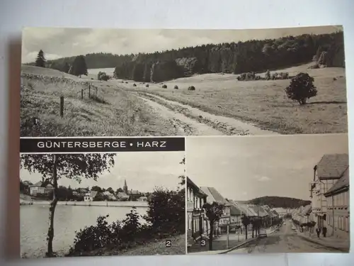 Alte AK Güntersberge Harz Mehrbildkarte [U170]