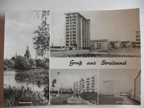 Alte AK Gruß aus Stralsund [U208]