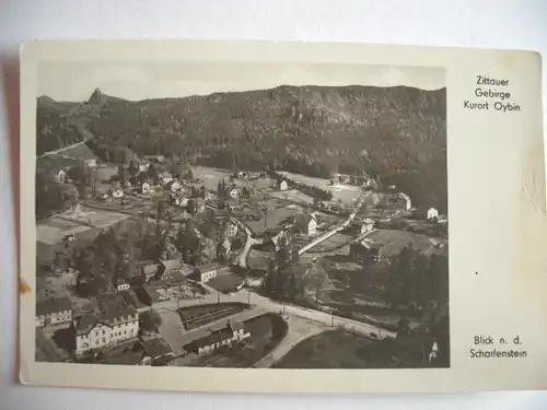 Alte AK Zittauer Gebirge Kurort Oybin Scharfenstein [Z842]