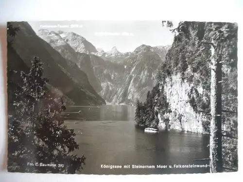 Alte AK Berchtesgaden Königssee m. Steinernem Meer [Z383]