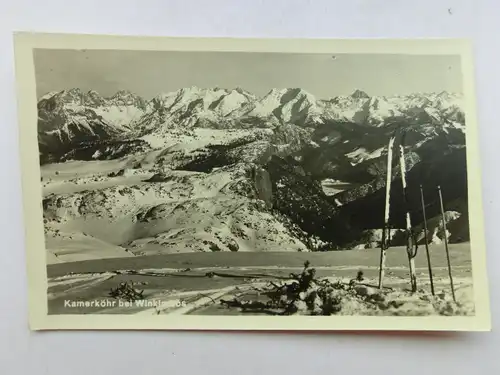Alte AK Kamerköhr bei Winklmoos Skifahren Winter Schnee [aW681]